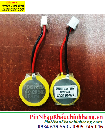 Toshiba CR2450 (Zắc CMOS), Pin nuôi nguồn CMOS Toshiba CR2450 lithium 3v chính hãng